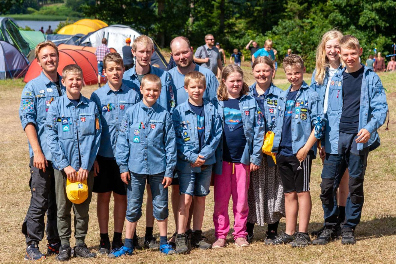 Et modigt fællesskab: Børn og unge fra FDF Roskilde på stor landslejr
